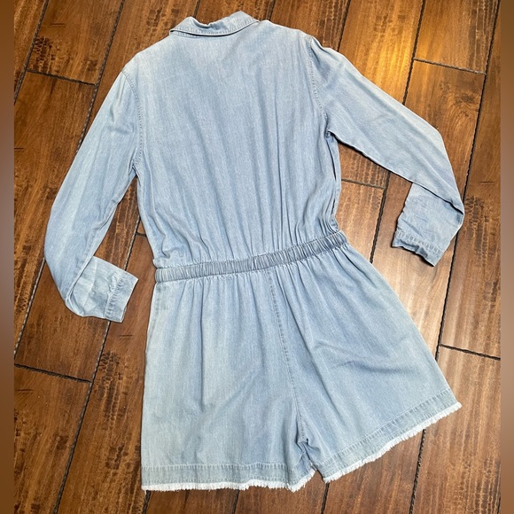 Melissa Nepton “Malo” Long Sleeve Short Denim Romper - Picture 11 of 12